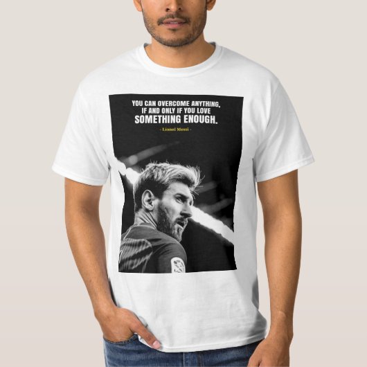 Lionel Messi quotes T-Shirt (Vorderseite)
