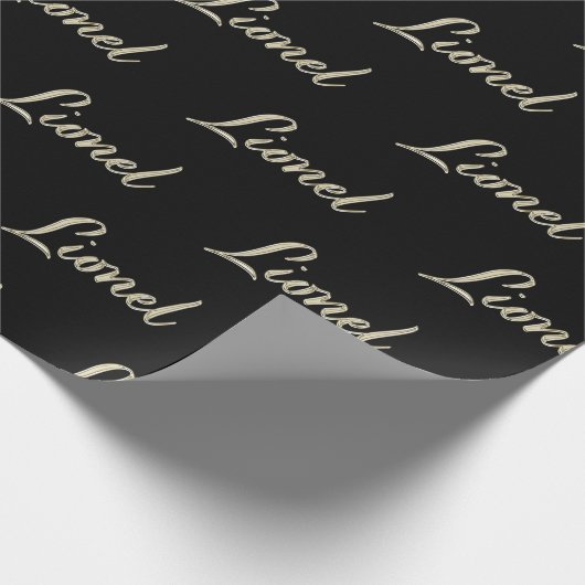 Lionel Vorname Name edles Geschenkpapier Papier (Ecke)
