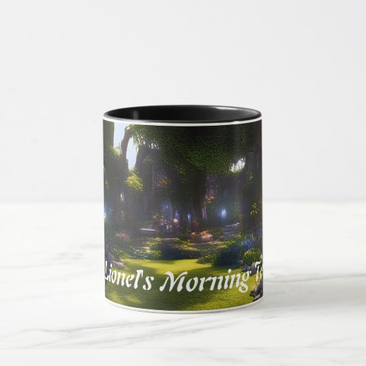 Lionels Morgen-Tee Personalisiert anpassbar Tasse (Zentrum)