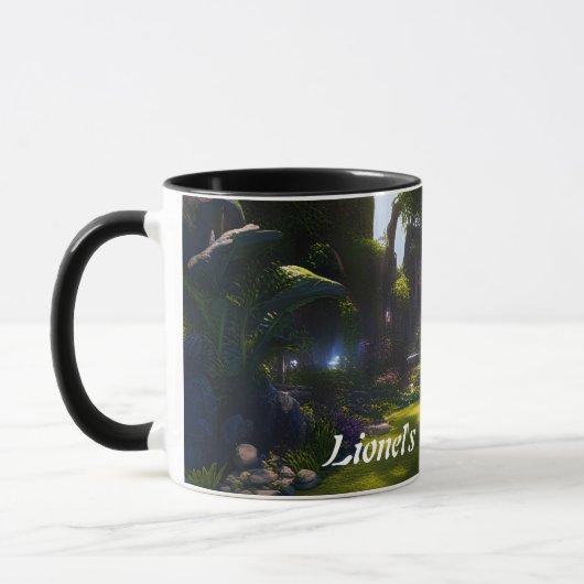 Lionels Morgen-Tee Personalisiert anpassbar Tasse (Links)