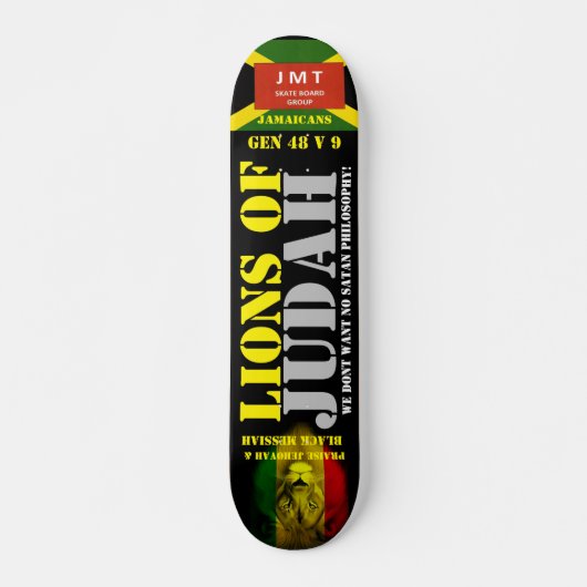 LIONEN DER JUDAH JMT Skateboard, 7¾ Zoll Deck Skateboard (Vorne)