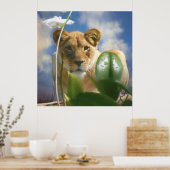 LIONEN UND ORCHID POSTER (Küche)