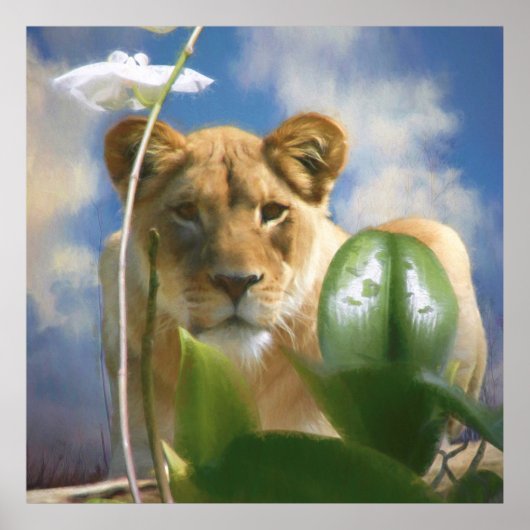 LIONEN UND ORCHID POSTER (Vorne)