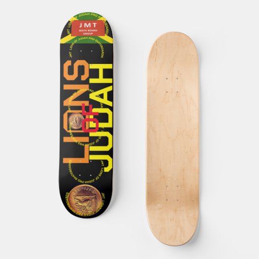 LIONEN VON JUDAH. 8 1/4" Skateboard Deck (Vorderseite)