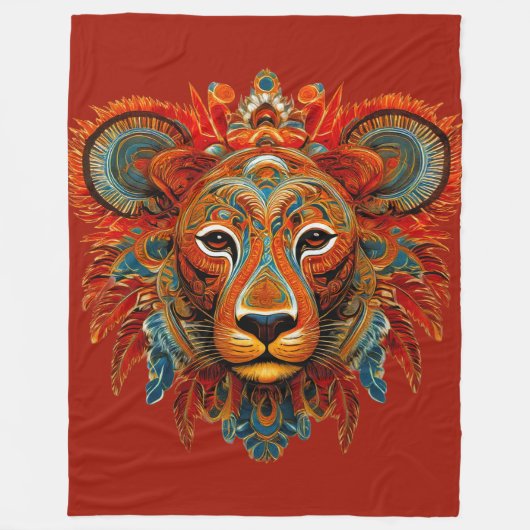Lioness 01 fleecedecke (Vorderseite)