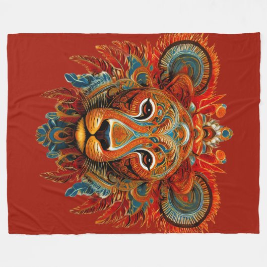 Lioness 01 fleecedecke (Vorderseite (Horizontal))
