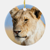 Lioness Against Blue Keramikornament (Hinten)