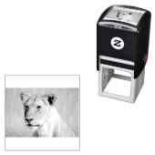Lioness Against Blue Permastempel (Beispiel)