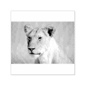 Lioness Against Blue Permastempel (Design)