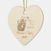 Lioness and baby, Our First Mother's day Together Keramik Ornament (Links)