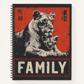 Lioness and Cub - Liebe im Grünen Notizblock (Vorderseite)