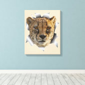 Lioness aus Afrika Leinwanddruck (Insitu (Holzboden))