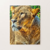 Lioness Big Cats. Puzzle (Vertikal)