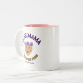 Lioness Boss MaMa Zweifarbige Tasse (Vorderseite Links)