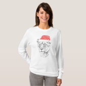 Lioness Christmas Hat T-Shirt (Vorne ganz)