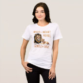 "Lioness & Cub - Wilde Mutterschaft Kunst" Tri-Blend Shirt (Vorderseite voll)