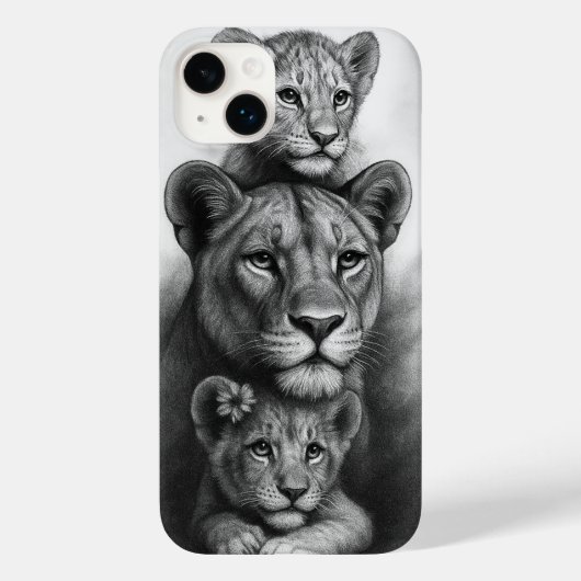 Lioness & Cubs Case-Mate iPhone Hülle (Rückseite)