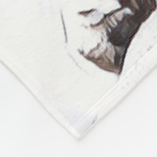 Lioness digital bearbeitete Fleecedecke (Ecke)