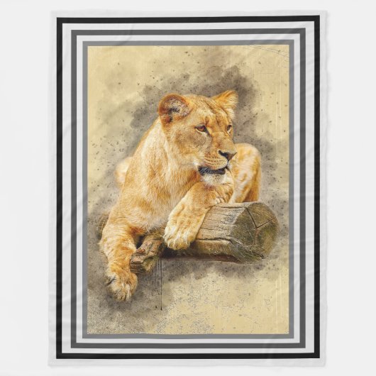 Lioness Fleecedecke (Vorderseite)