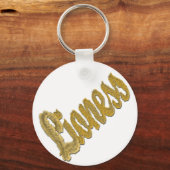 Lioness - Furchttext Schlüsselanhänger (Vorderseite)