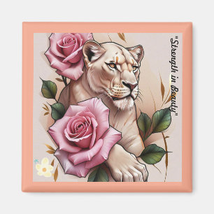 "Lioness' Heart Rose" Magnet