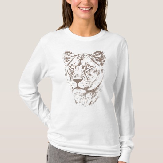 Lioness Illustration T-Shirt (Vorderseite)