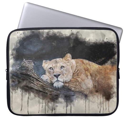 Lioness Laptopschutzhülle (Vorderseite)