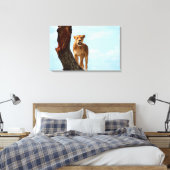 Lioness Leinwanddruck (Insitu (Schlafzimmer))