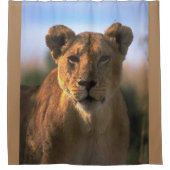 Lioness Lovers Jungle Duschvorhang (Vorderseite)