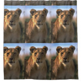 Lioness Lovers Jungle Duschvorhang (Vorderseite)