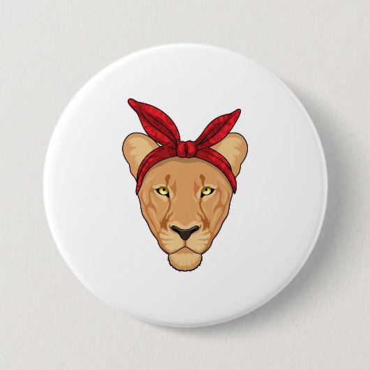Lioness mit Bandana Button (Vorderseite)