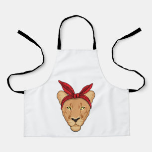 Lioness mit Bandana Schürze