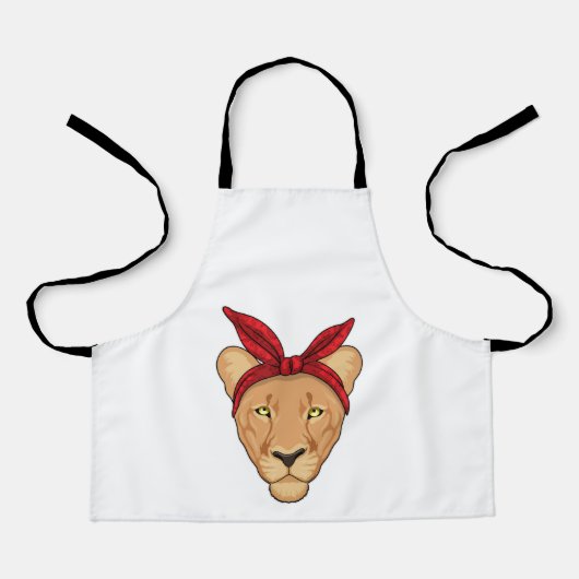 Lioness mit Bandana Schürze (Vorderseite)