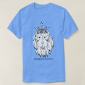 Lioness mit Blume Kronen T-Shirt (Design vorne)