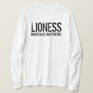 Lioness Personalisierte Frauenruhe T-Shirt