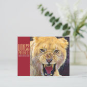 Lioness [Postkarte] Postkarte (Stehend Vorderseite)