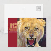 Lioness [Postkarte] Postkarte (Vorne/Hinten)