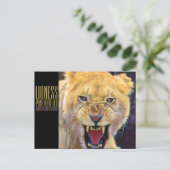 Lioness [Postkarte] Postkarte (Stehend Vorderseite)