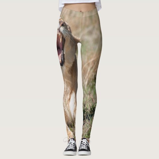 Lioness Roaring Leggings (Vorderseite)