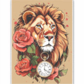 Lioness-Rose Aufkleber (Vorderseite)