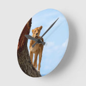 Lioness Runde Wanduhr (Winkel)
