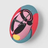 Lioness Runde Wanduhr (Winkel)