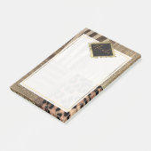 Lioness Safari Chic Dschungel Glam Moderner Trend Post-it Klebezettel (angewinkelt)