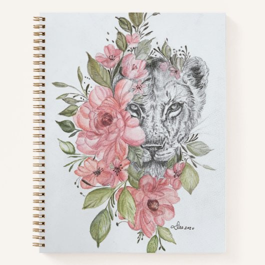 Lioness Spiral Notebook Notizblock (Vorderseite)