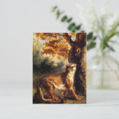 Lioness sticht sie postkarte (Stehend Vorderseite)