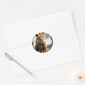Lioness Stopp 2 Runder Aufkleber (Umschlag)