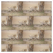 Lioness stretching stoff (Muster)
