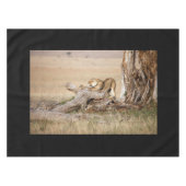 Lioness stretching tischdecke (Vorderseite (Horizontal))