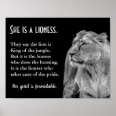 Lioness Themed Inspiration Poster (Vorne)