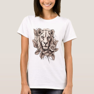 Lioness Tinte: Wo die Majestät der Natur die Kunst T-Shirt